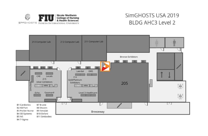 SimGHOSTS 2019 Exhibitor Layout