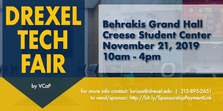 IVS will be at the Drexel Tech Fair in Philadelphia, PA (November 21)